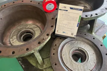 DSI M NiCr625 laser welding wire applied to a pump housing