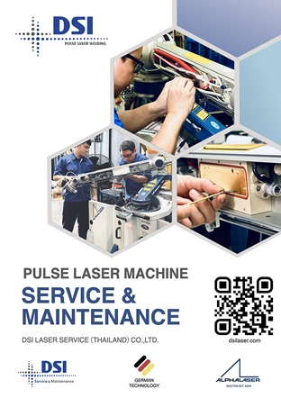 Pulse Laser Machine Service & Maintenance catalog cover by DSI Laser Service (Thailand) Co., Ltd.