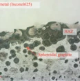 Micrograph of the nodular cast iron weld without post-weld heat treatment