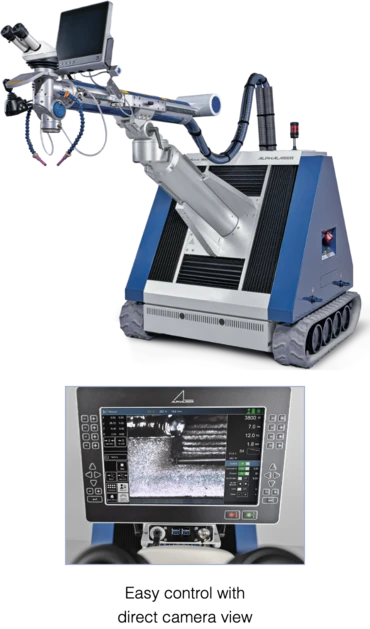 AL-Flak Series pulse laser welding and cladding machine with easy control via direct camera view