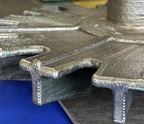 Close-up of Pulse Laser Welded impeller blade